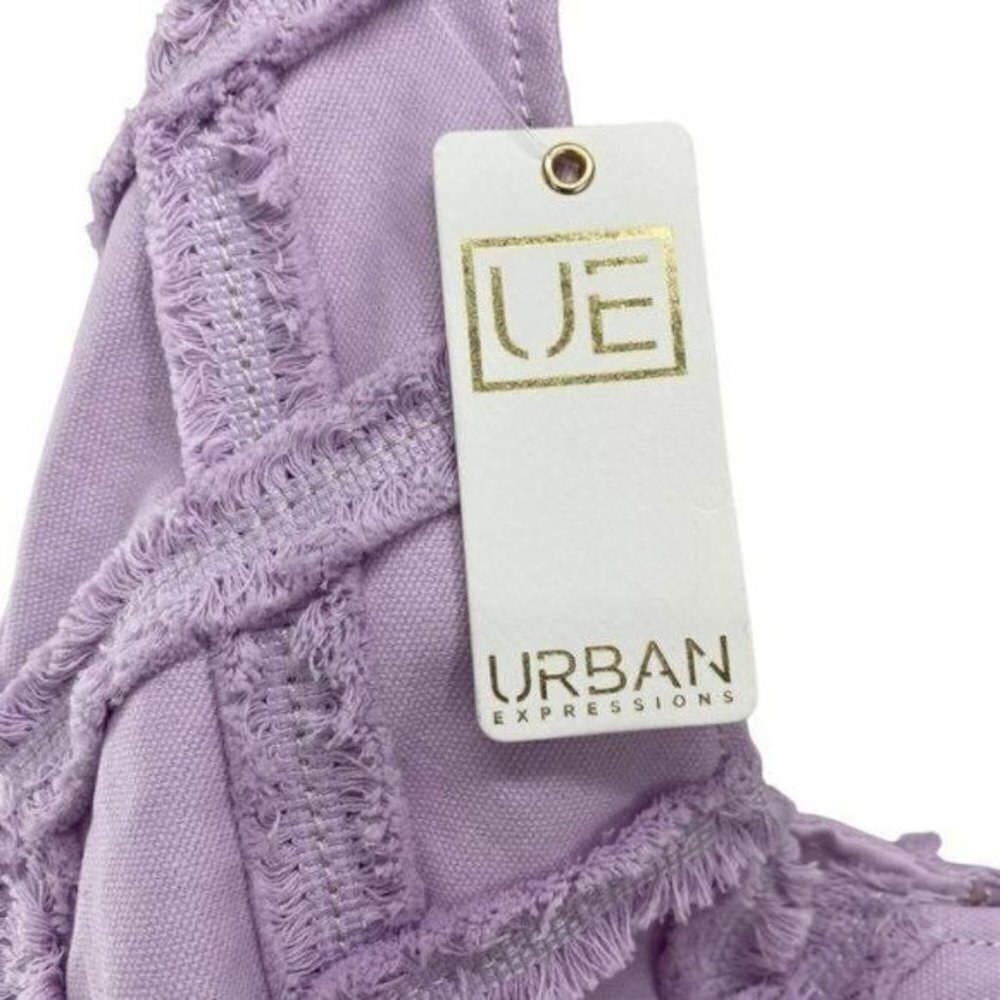 Urban Expressions Barbuda Hobo Bag in Lavender New - Picture 12 of 16